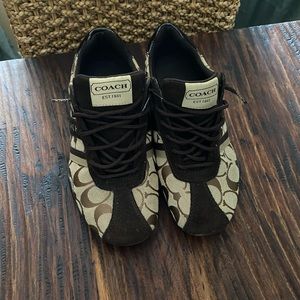 Coach brown sneakers
